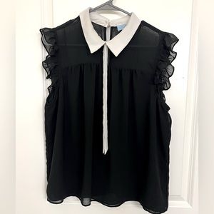 Black collard blouse
